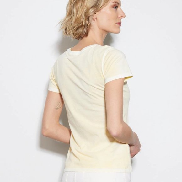 Patrick Assaraf Pima Cotton Reverse Spray Wash T-Shirt - Picture 3 of 12